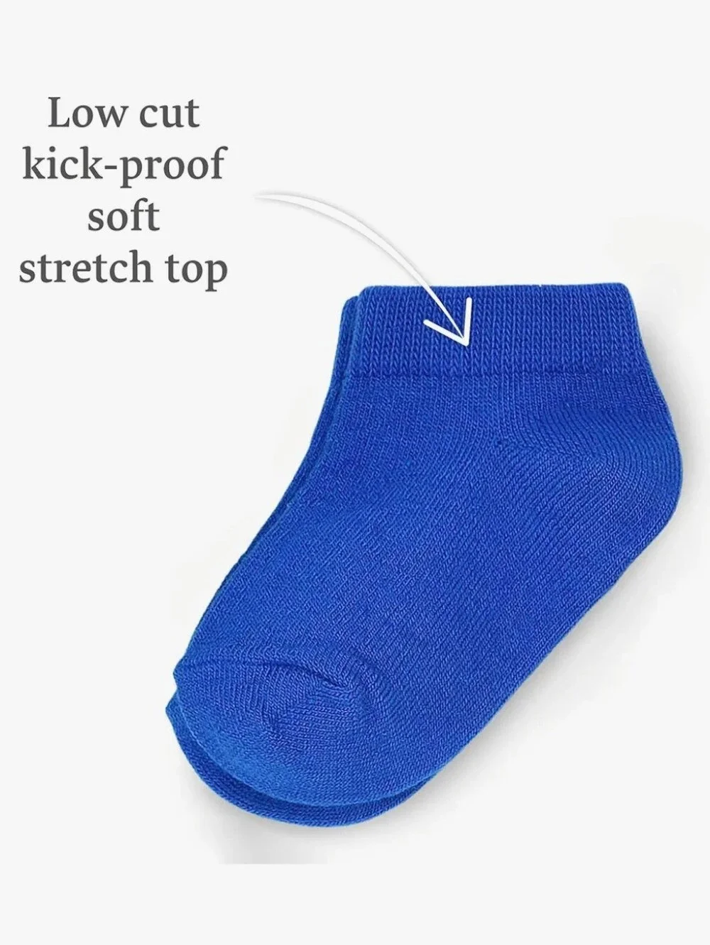 NEW Fruit of the Loom 10-Pair Toddler Boys' Low Cut Everyday Socks; 18-36 Months